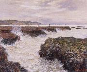 The Rocks near Pourville at Ebb Tide Claude Monet